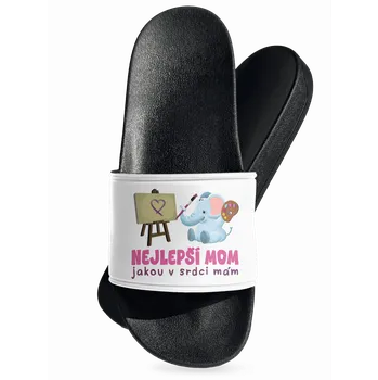 Pánské pantofle Bastard Nejlepší mom pantofle White