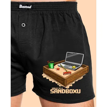 Trenýrky Bastard Sandbox pánské trenky Black