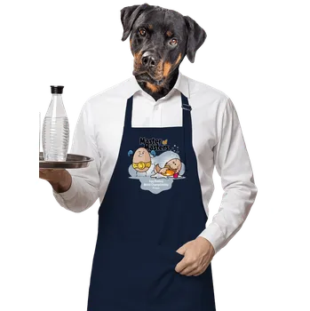 Kuchyňská zástěra Bastard Egg Boxing zástěra Navy