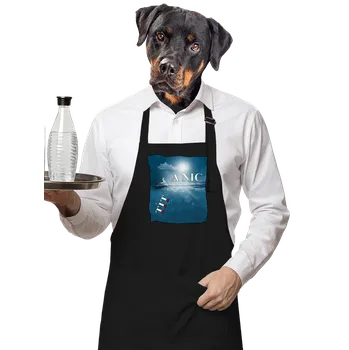 Kuchyňská zástěra Bastard Tit a nic zástěra Black