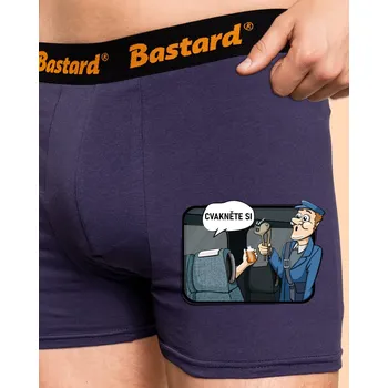 Trenýrky Bastard Cvakněte si boxerky Blue Navy