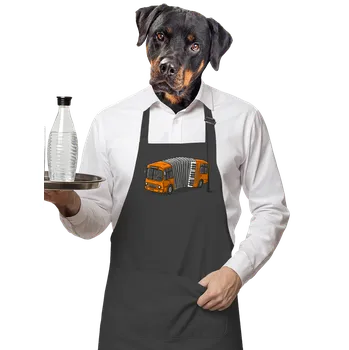 Kuchyňská zástěra Bastard Harmonika zástěra Dark Grey