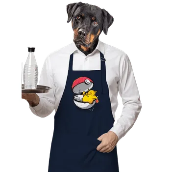 Kuchyňská zástěra Bastard Konec pokémona zástěra Navy