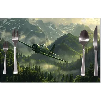 prostírání Sablio Prostírání Bojové letadlo v horách: 40x30cm