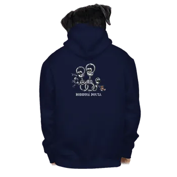 Pánská mikina Bastard Rodinná pouta pánská mikina na zip Navy
