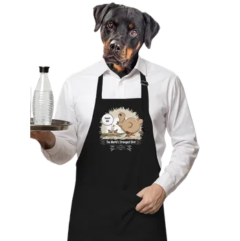Kuchyňská zástěra Bastard Strongest bird zástěra Black