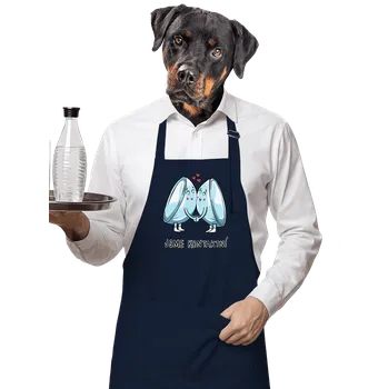 Kuchyňská zástěra Bastard Kontaktní čočky zástěra Navy