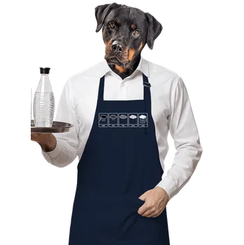 Kuchyňská zástěra Bastard Předpověď počasí zástěra Navy