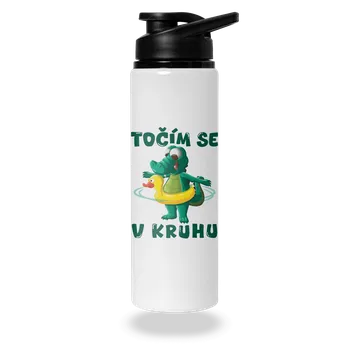 Láhev Bastard Točím se v kruhu lahev na vodu White