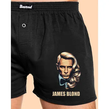 Trenýrky Bastard James Blond pánské trenky Black
