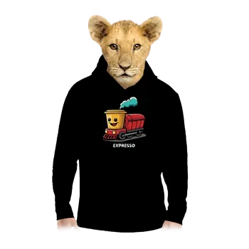 Chlapecká mikina Bastard Expresso dětská mikina klokanka Black