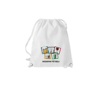 Sportovní vak Bastard Moderní pětiboj vak White