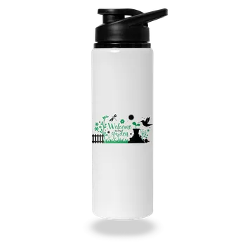 Láhev Bastard Welcome to my garden lahev na vodu White