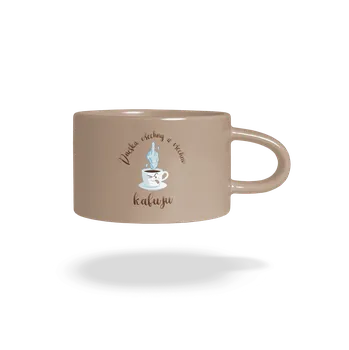 Bastard Všechno kafuju hrnek makronka Brown Macaron