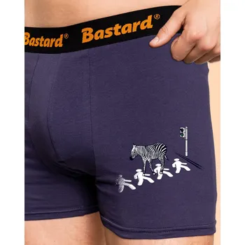 Trenýrky Bastard Zebra boxerky Blue Navy