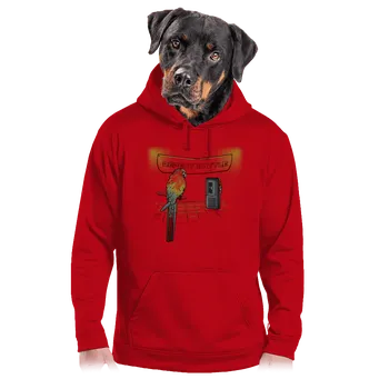 Pánská mikina Bastard Repeat battle pánská mikina klokanka Red