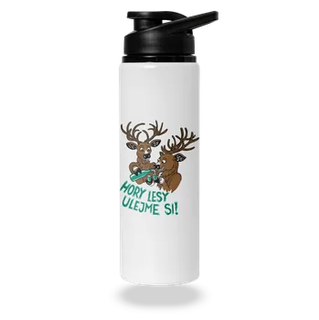 Láhev Bastard Hory lesy ulejme si lahev na vodu White