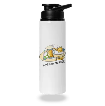 Láhev Bastard A přece se točí! lahev na vodu White