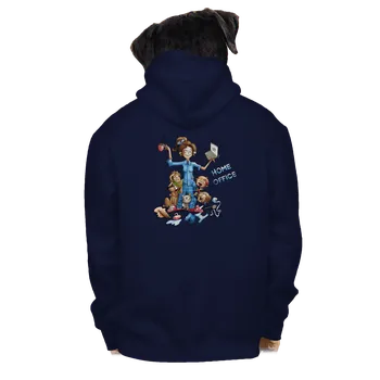 Pánská mikina Bastard Maminčin home office pánská mikina na zip Navy