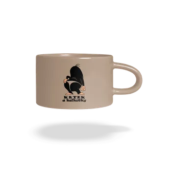 Bastard Krtek a kalhotky hrnek makronka Brown Macaron