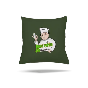 Polštář Bastard Dnes vařím já polštář Olive Green