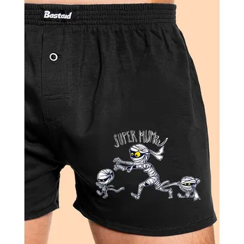 Trenýrky Bastard Super mumie pánské trenky Black