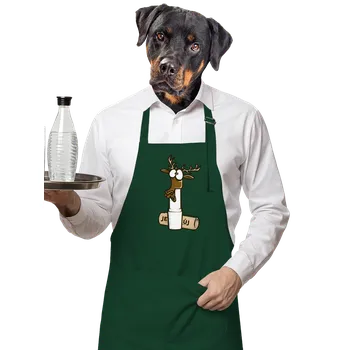 Kuchyňská zástěra Bastard Pomáda na rty zástěra Bottle Green