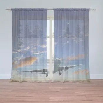 Záclona Sablio Záclony Letadlo 2: 2ks 150x250cm