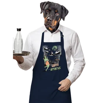 Kuchyňská zástěra Bastard Země útočí zástěra Navy