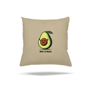 Polštář Bastard Život je pecka polštář Beige