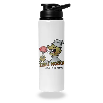 Láhev Bastard Žeru mozky lahev na vodu White