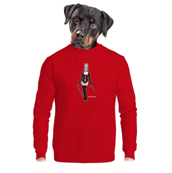 Pánská mikina Bastard Domina unisex mikina bez kapuce Red