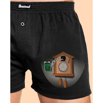 Trenýrky Bastard Mobilní kukačky pánské trenky Black