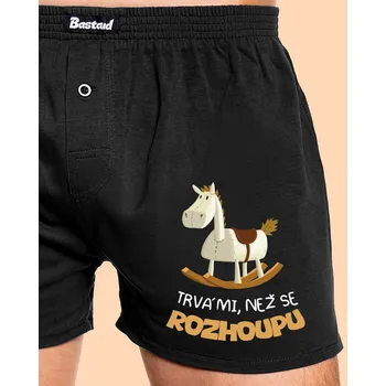 Trenýrky Bastard Než se rozhoupu pánské trenky Black