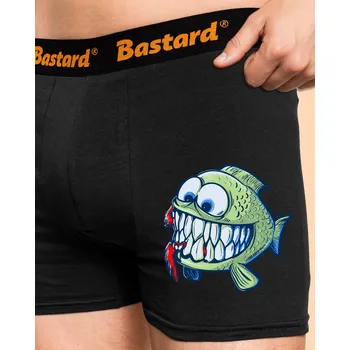 Trenýrky Bastard Hladová rybka boxerky Black