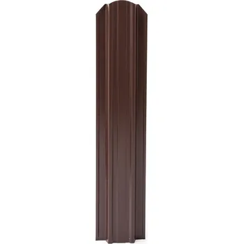 Plotovka Gutta Guttafence PE plechová plotovka 90 cm oblý konec hnědá