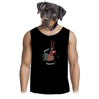 Pánské tílko Bastard Utahuji kohoutky pánské tílko Black