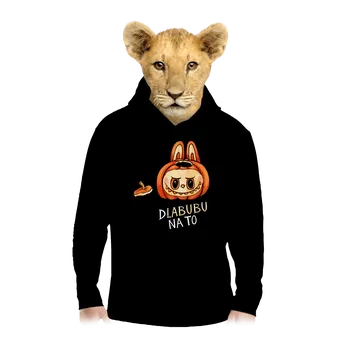 Chlapecká mikina Bastard Dlabubu na to dětská mikina klokanka Black