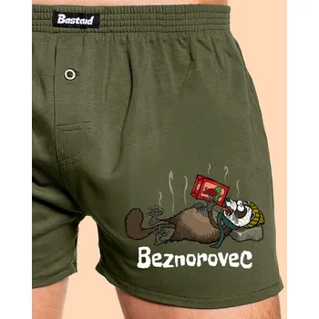 Trenýrky Bastard Beznorovec pánské trenky Khaki