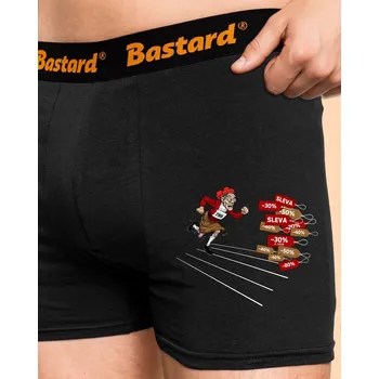 Trenýrky Bastard Slevy! boxerky Black