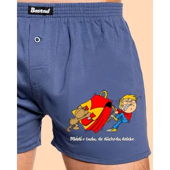 Trenýrky Bastard Školák pánské trenky Blue