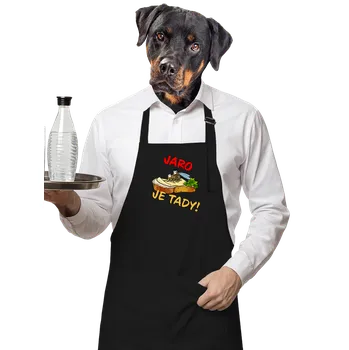 Kuchyňská zástěra Bastard Jaro je tady zástěra Black