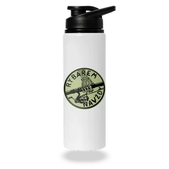 Láhev Bastard Rybářem navždy lahev na vodu White