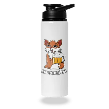 Láhev Bastard Pivní Alkoholiška lahev na vodu White