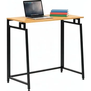 Psací stůl Skládací psací stůl 80x40x76 cm SPRINGOS HF0058 světle hnědý