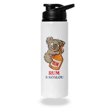 Láhev Bastard Rum s koalou lahev na vodu White