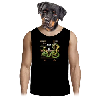 Pánské tílko Bastard To to zasyčelo pánské tílko Black