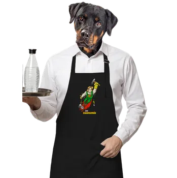 Kuchyňská zástěra Bastard Zahradník zástěra Black