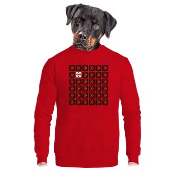 Pánská mikina Bastard Pexeso unisex mikina bez kapuce Red