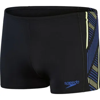 Pánské plavky Pánské plavky Speedo Tech Panel Aquashort Black/Chroma Blue/Spritz S - UK32